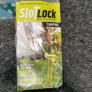 SlotLock Outdoor Anchoring Stakes, 4 Pack